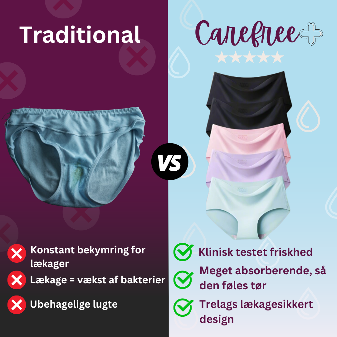 Carefree© + by MØVYA | Åndbar, kølende, antibakteriel Præmie - 5+5 Free