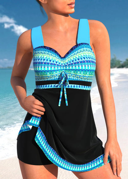 MOMSUITE© - UV-beskyttelse Tankini todelt Badetøjssæt