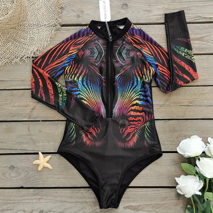 SOLSIKKER© - UPF 50+ Eendelig Surf Sport Zwempak